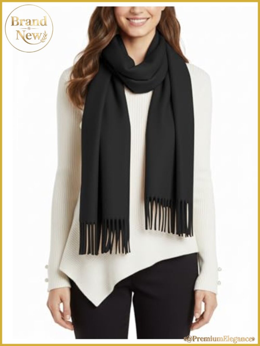 Cashmere Feel Pashmina Shawl Wrap Winter Scarf Wedding Evening Wrap